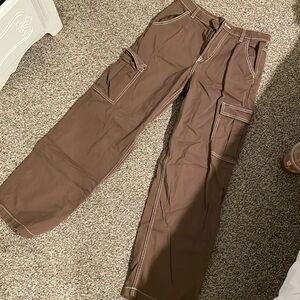 h&M brown cargo pants